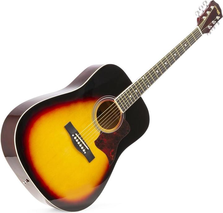 Immagine prodotto Max Music Chitarra occidentale SoloJam Set Sunburst (Set di chitarre acustiche, Palissandro, Tiglio)