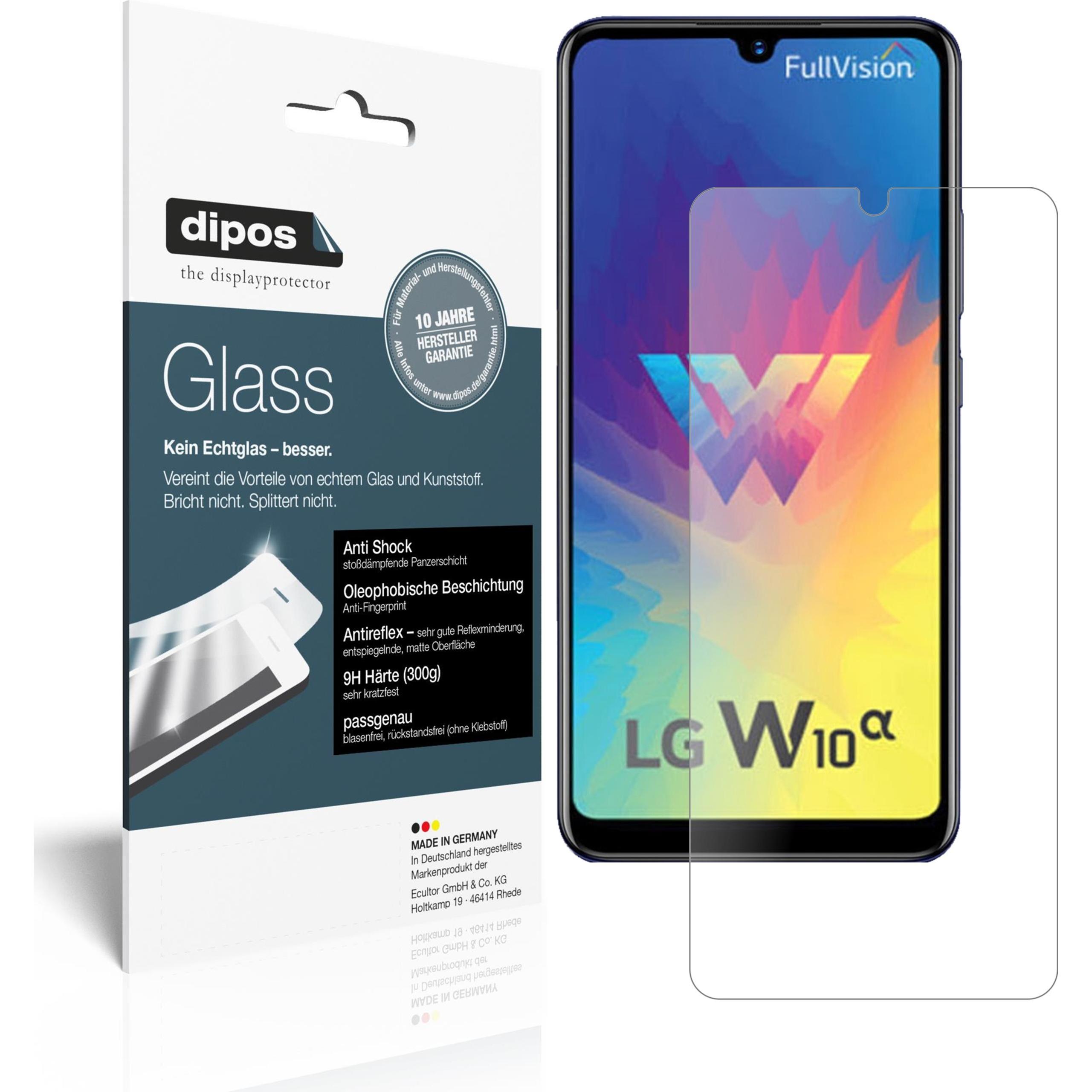 Dipos Displayschutz Anti-Shock (2 Stück, LG W10 Alpha), Smartphone Schutzfolie, Transparent