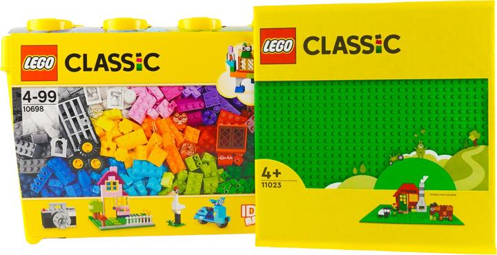 Immagine prodotto LEGO Scatola di mattoncini classici grande + 1 piastra verde - 10698 NUOVO! Parti 791x (10698)