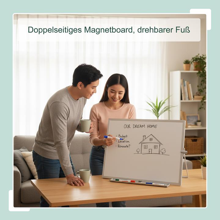 Actual product image Relaxdays Whiteboard Tisch