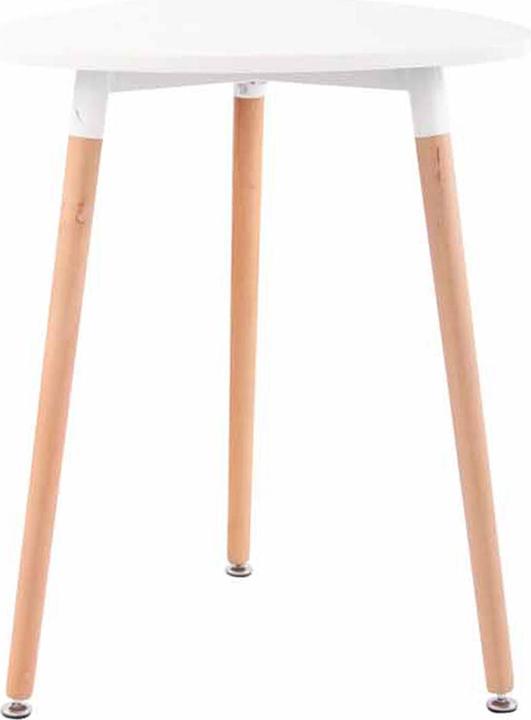 CLP Table Abenra 60 Natura, blanc (60 x 60 cm)