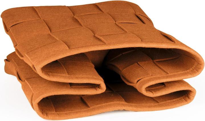 Actual product image N8werk Felt storage basket 32 cm rust brown (1 x, 32 x 32 x 32 cm)
