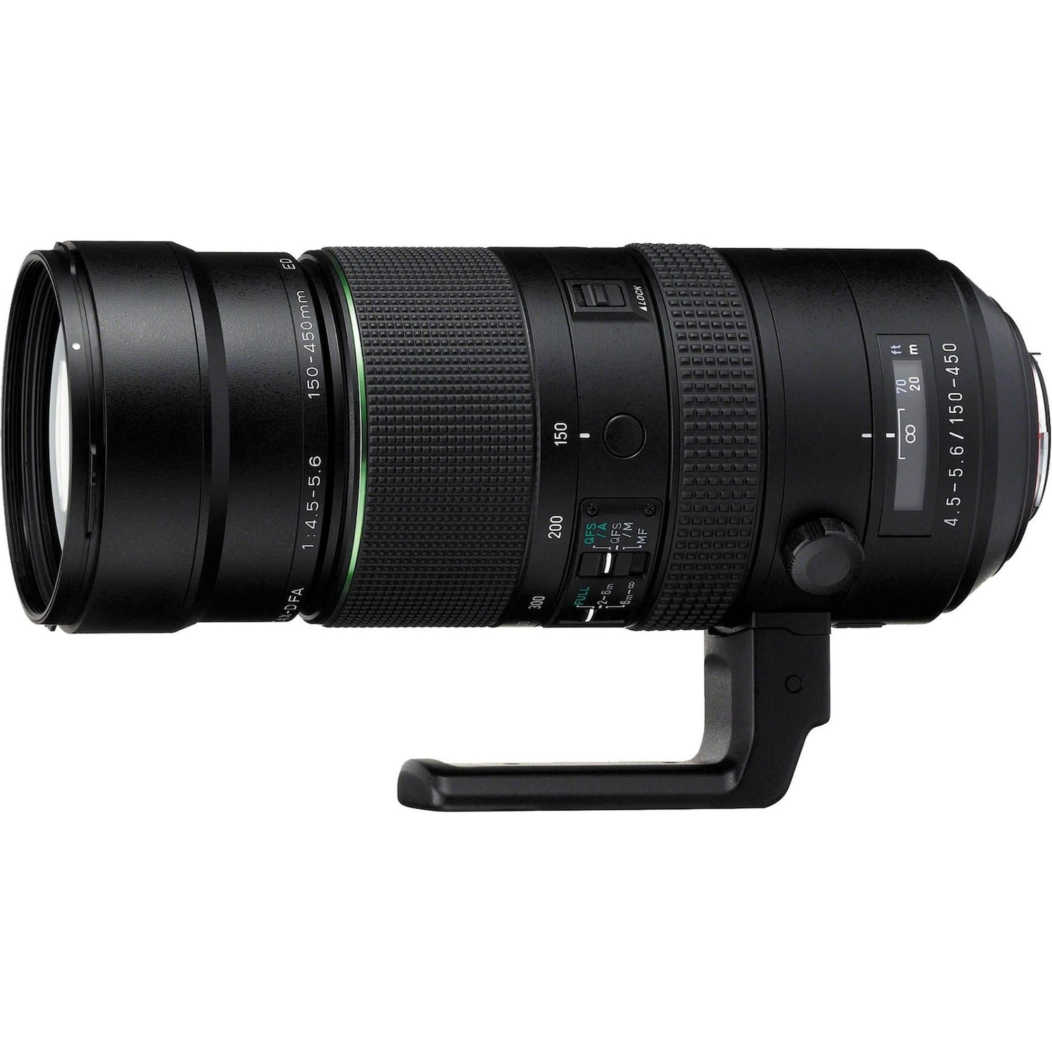 Pentax FA 150-450mm f/4.5-5.6 ED DC AW (Pentax K, Vollformat), Objektiv, Schwarz