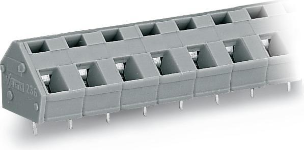 Actual product image Wago 236-216 Terminal block for printed circuit boards 0.08-2.5 qmm grey