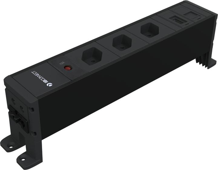 Immagine prodotto IB Connect Ciabatta elettrica CUBO nera 3x tipo 13 1x RJ45 1x HDMI (1 x, RJ45, Tipo 13, HDMI, 0.33 m)