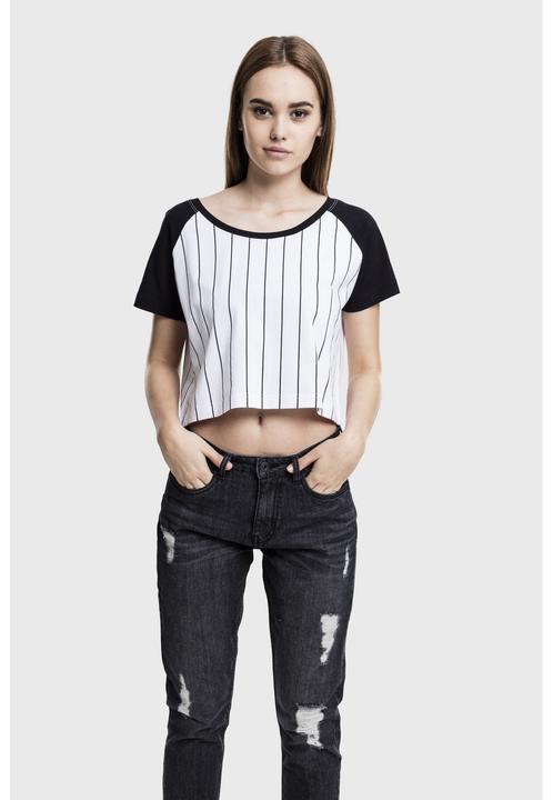 Produktbild Urban Classics Ladies Cropped Baseball Tee (S)