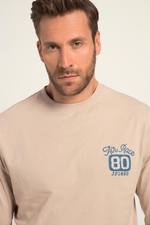 Produktbild JP1880 Langarmshirt, Stickerei, Rundhals (4XL)