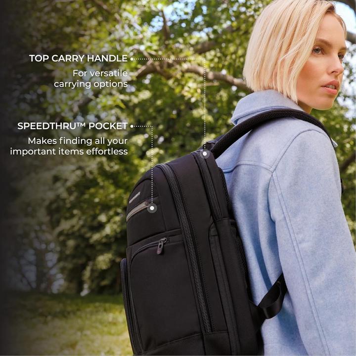 Actual product image Briggs & Riley Here There Anywhere Slim Expandable Backpack