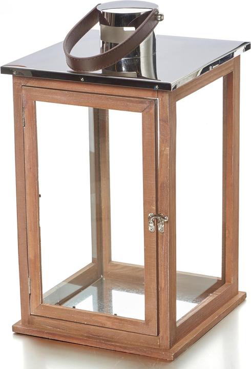 Actual product image Balthasar Lantern natural wood (255 x 255 x 450 mm, 1 x)