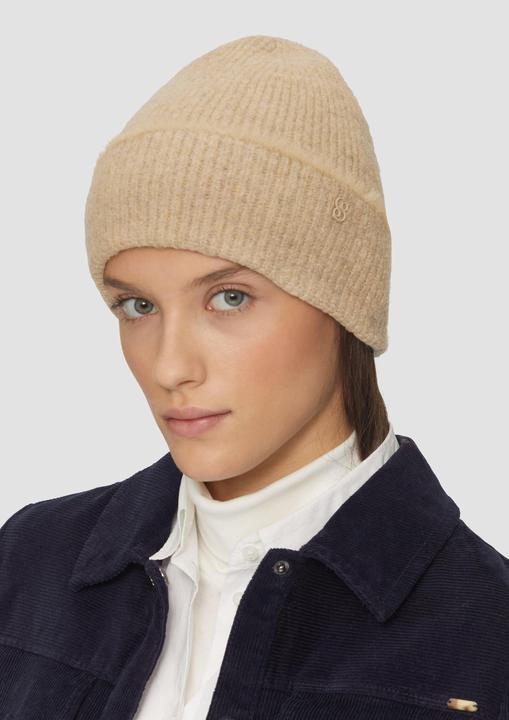 Produktbild S.Oliver Mütze Wollmix-Strickmütze mit Fransen (One Size)