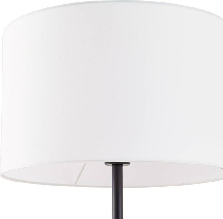 Actual product image Lindby Aovan floor lamp with shelf and USB, black (E14, E27)