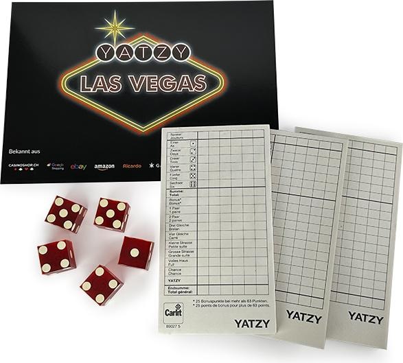 Actual product image Casinoshop Yatzy Las Vegas dice game