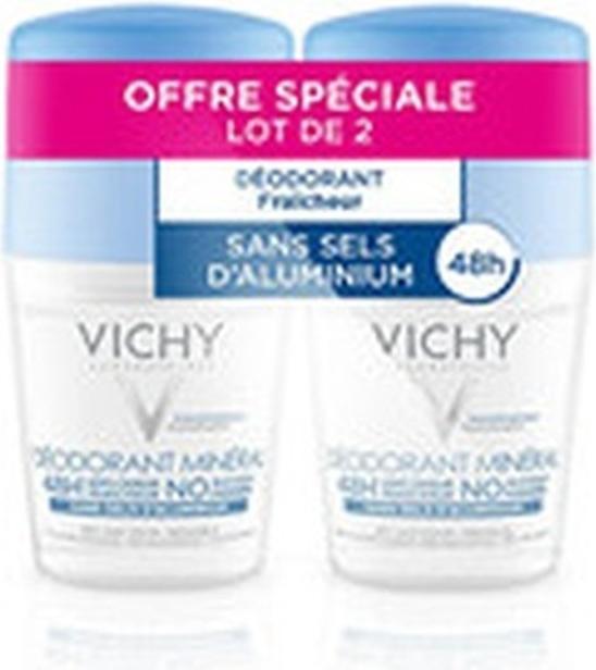Image du produit Vichy Lot de 2 Déodorants Mineral 48h - 2 x 50 ml (Roll-on, 50 ml)