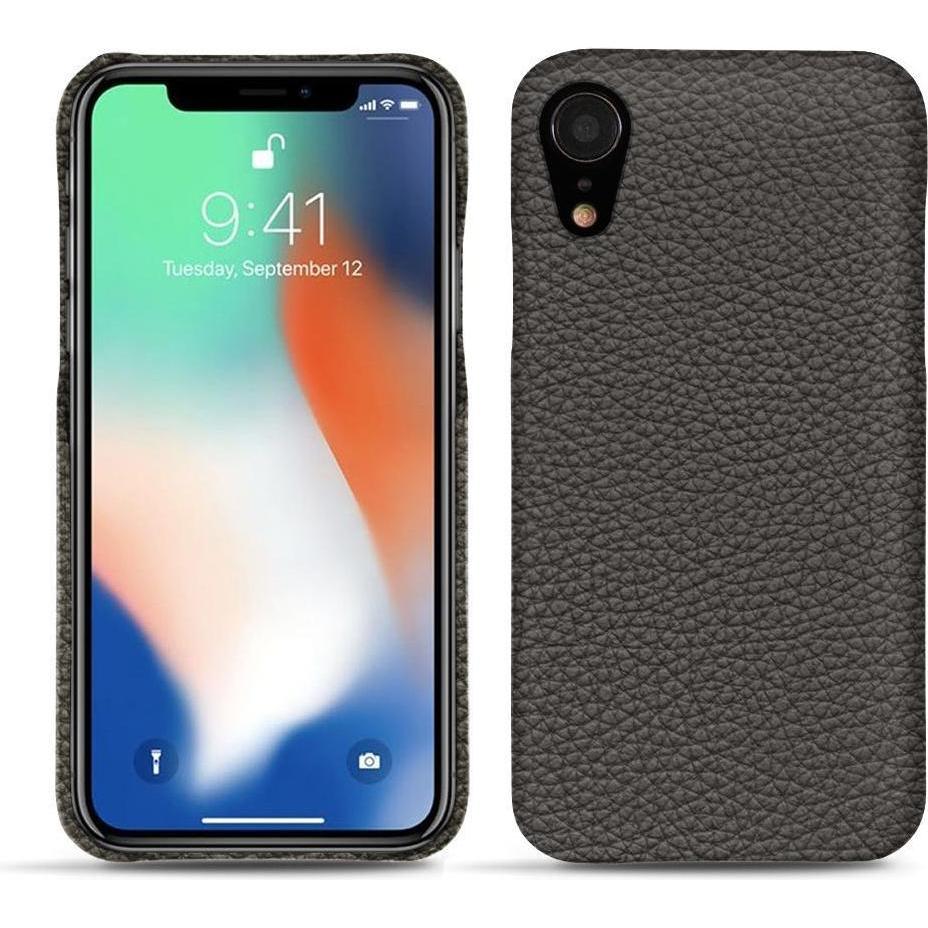 Noreve Lederschutzhülle (Apple iPhone XR), Smartphone Hülle, Grau