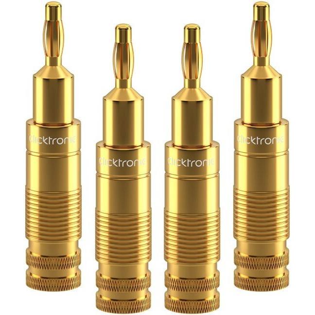 clicktronic Spina a banana, Connettore audio, Oro