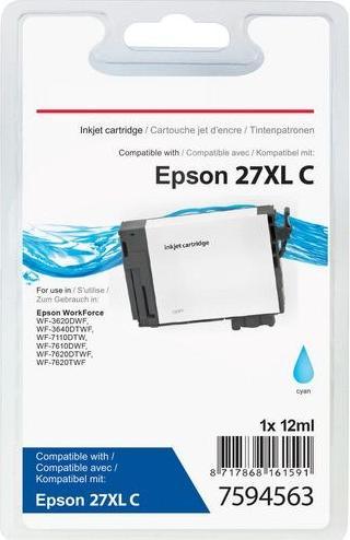 Produktbild Office Depot Tintenpatrone NO935XL Kompatibel Epson 27XL T271240 Cyan