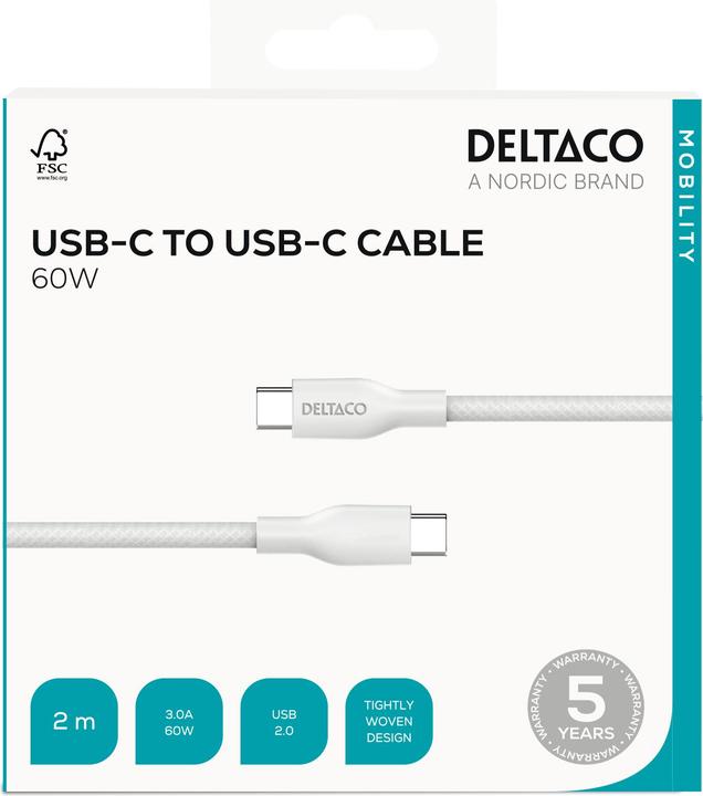 Produktbild Deltaco IPLH-1020 (2 m, USB 2.0, 60 W)