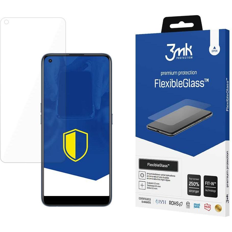 3MK FlexibleGlass Realme 7 Pro Szkło Hybrydowe (1 Stück, Realme 7 Pro), Smartphone Schutzfolie