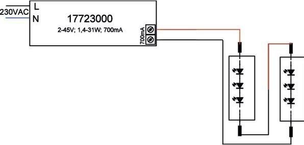 Produktbild Brumberg LED-Betriebsgerät 700mA 1.4-31W nicht dimmbar