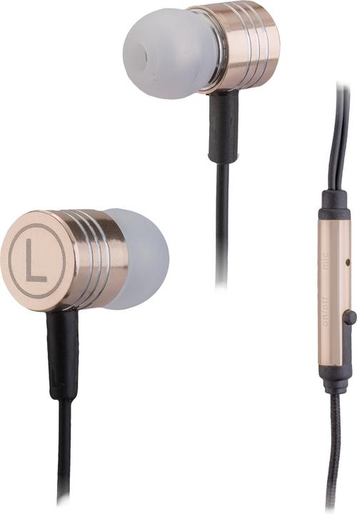 Peter Jäckel IN-EAR Headphone Gold with 3.5mm jack connection (Cable)