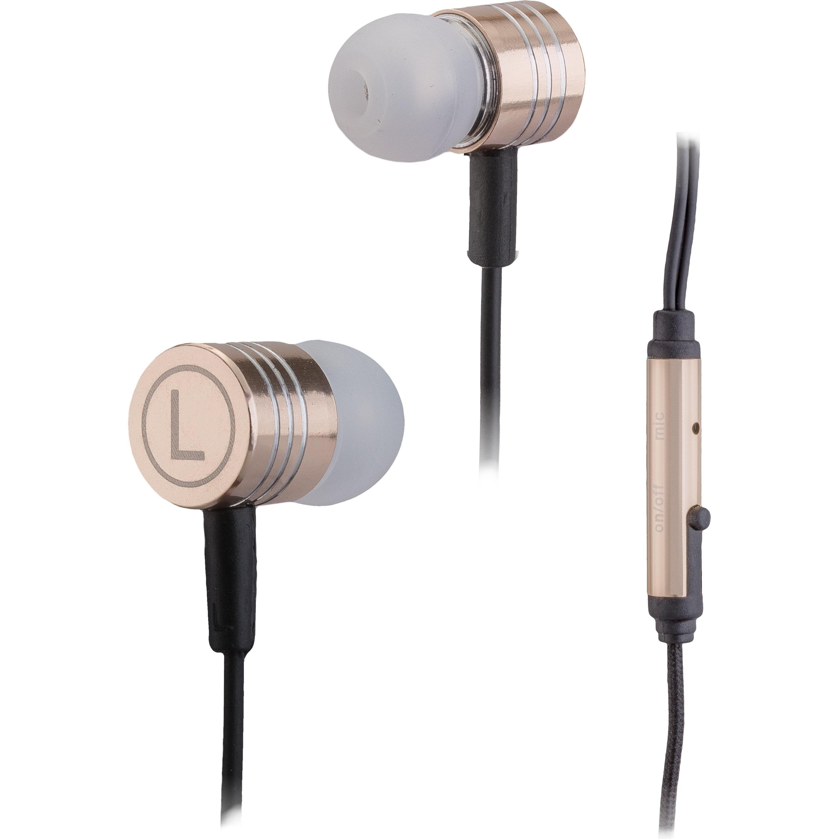 Peter Jäckel IN-EAR Headphone Gold mit 3.5mm Klinkenanschluss (Kabelgebunden), Kopfhörer, Gold