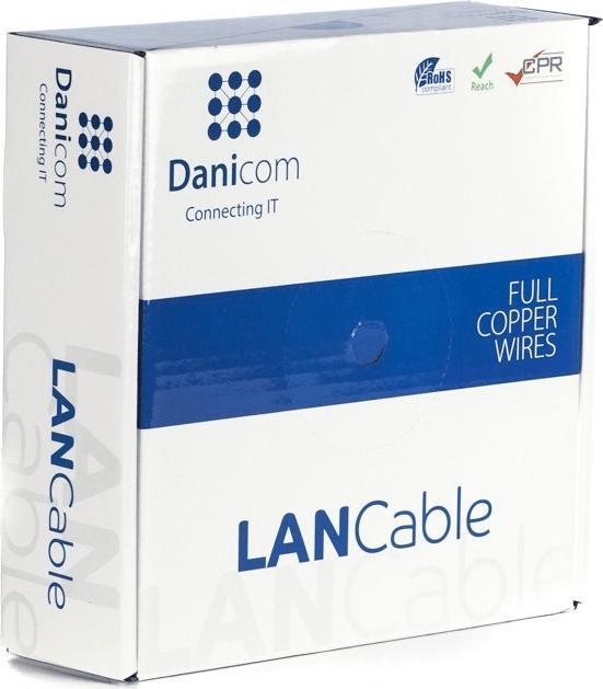 Produktbild Danicom CAT7 S/FTP 50m Starrleiter - LSZH (Dca) (S/FTP, CAT7, 50 m)
