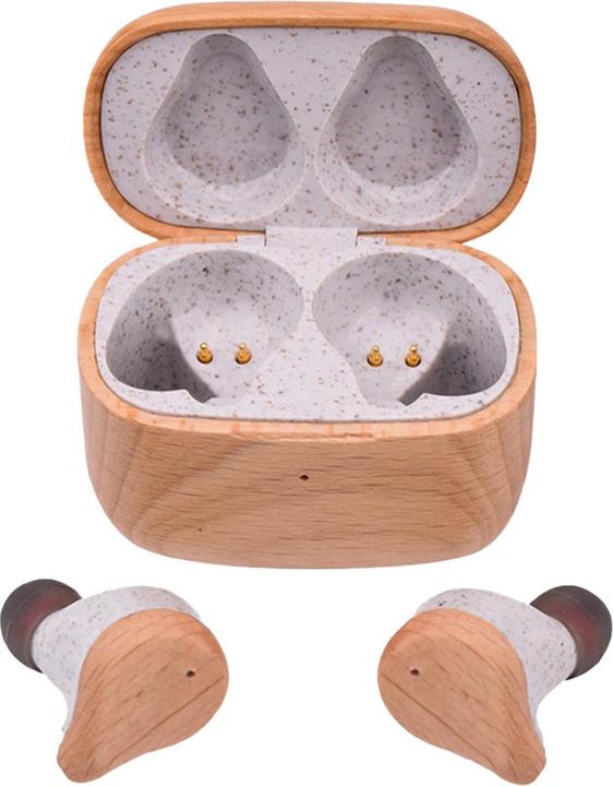 Produktbild Prixton Ohrhöhrer Birkenholz (6 h, Kabellos)