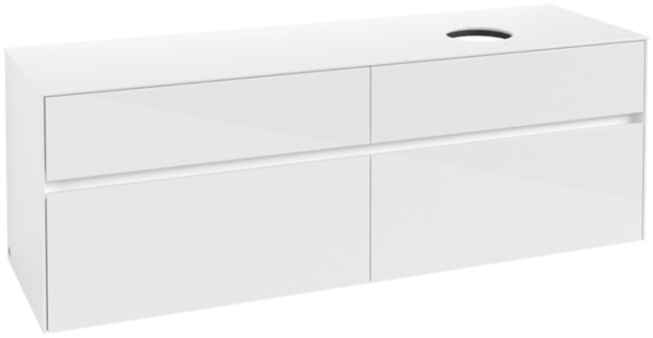 Produktbild Villeroy & Boch V&B Waschtischunterschrank COLLARO 160x54,8x50cm WT re Glossy White (160 x 50 x 55 cm)