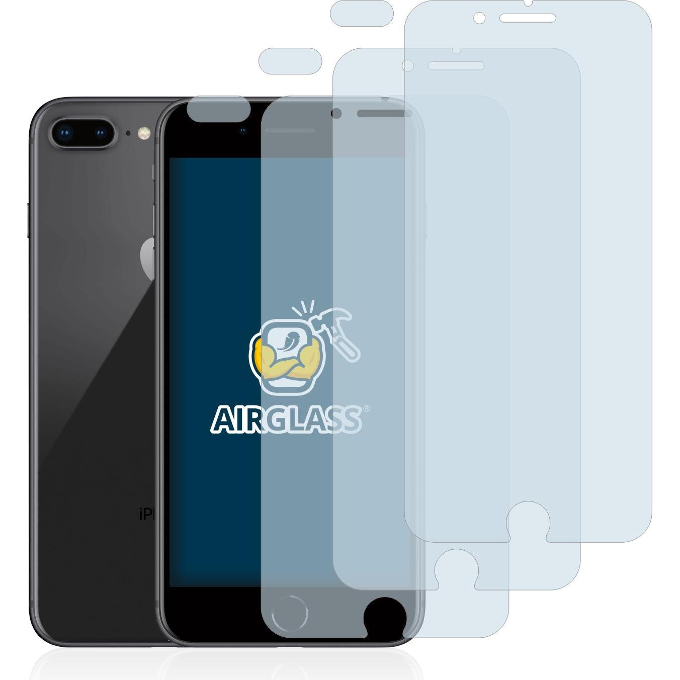 Thumbnail - BROTECT AirGlass Panzerglasfolie (3 Stück, Apple iPhone 8 Plus), Smartphone Schutzfolie, Transparent