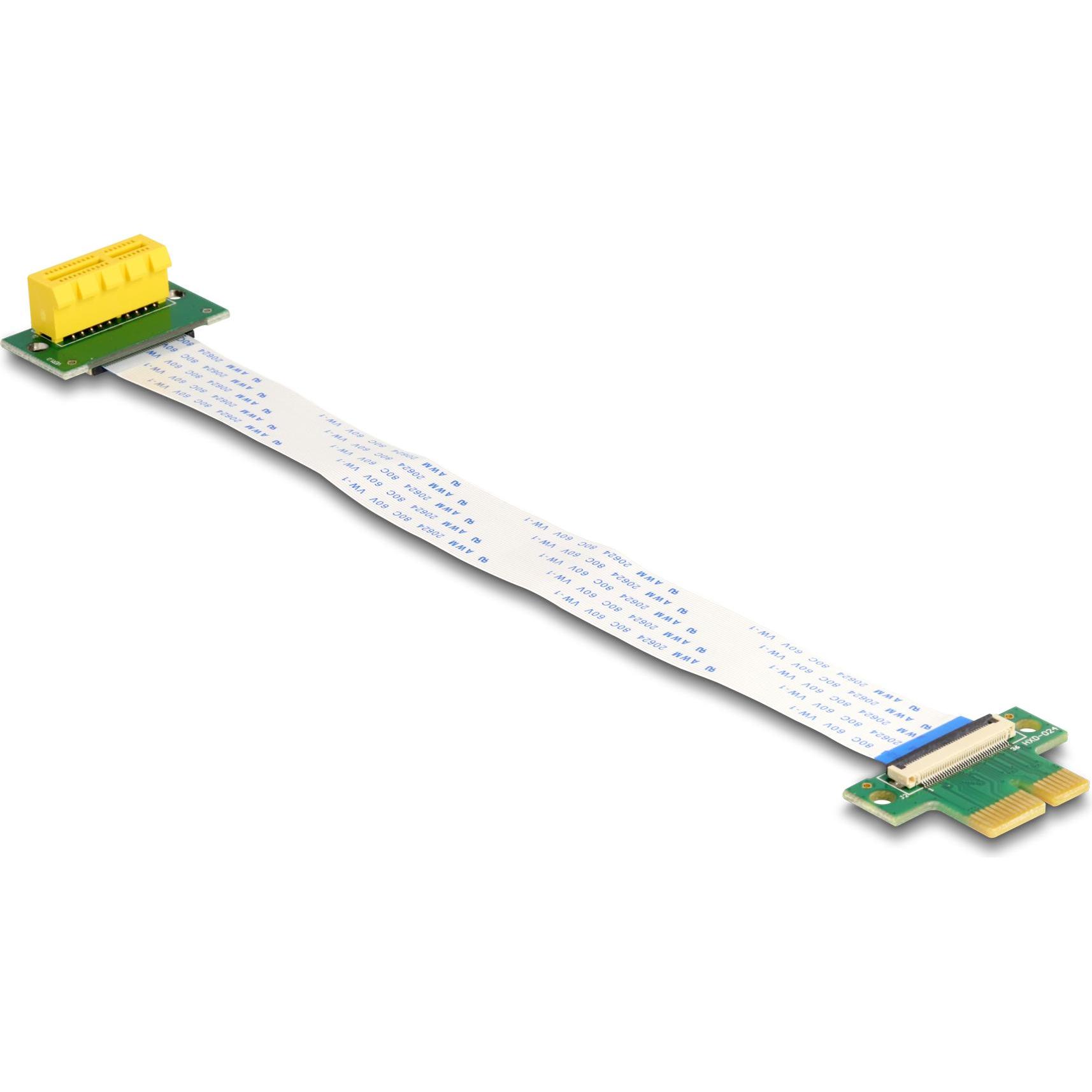 Thumbnail - Delock Riser Karte PCI Express x1 Stecker zu x1 Slot 90° gewinkelt mit FPC Kabel 15 cm, Mainboard Zubehör