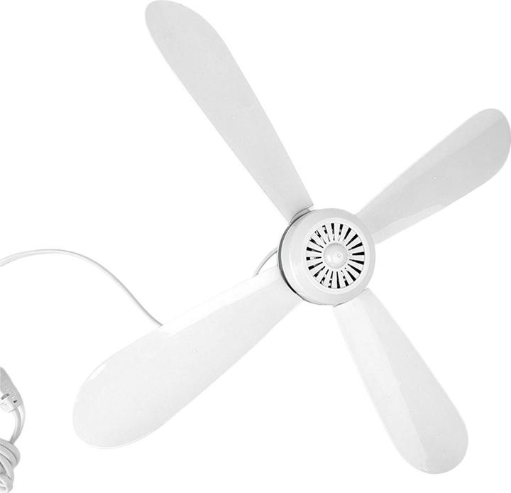 Produktbild GMK Mobiler Deckenventilator 43cm Ø, Hängeventilator mit Haken für Camping, Wohnwagen, Pavillon & Haus