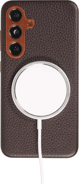 Immagine prodotto PhoneLook Copertina in pelle di vitello di lusso completamente granulata con bottoni in metallo e MagSafe (Samsung Galaxy S24+)