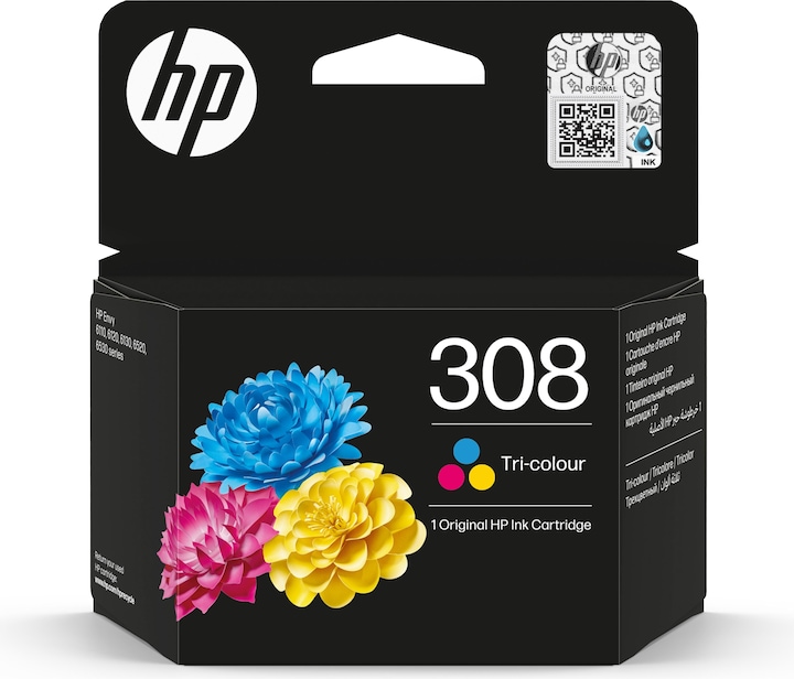 Produktbild HP 308 Tri-color Original Ink Cartridge (CMYK)