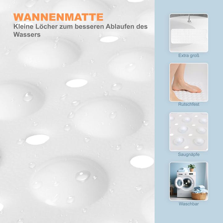 Actual product image Relaxdays Badewannenmatte (39 x 97 cm)