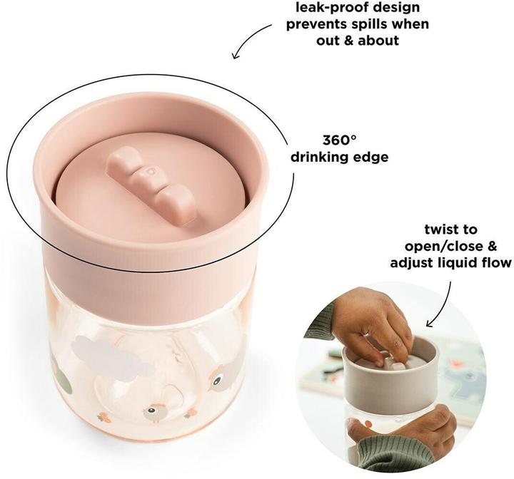 Produktbild Done by Deer Trinklerntasse Tiny Farm rose
