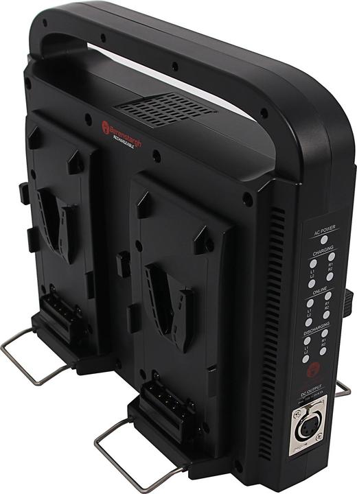 Berenstargh paralleles 4-fach Slim-Ladegerät kompakt Sony Red DSLR V-Mount Akkus Netzteilfunktion