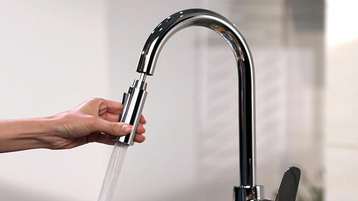 Image du produit hansgrohe Focus M41 Einhebel-Küchenarmatur 240, Ausziehbrause, 2 Strahlarten