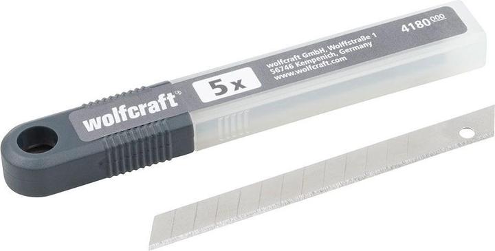 Produktbild wolfcraft 5 Abbrechklingen 9mm, 13 Segmente