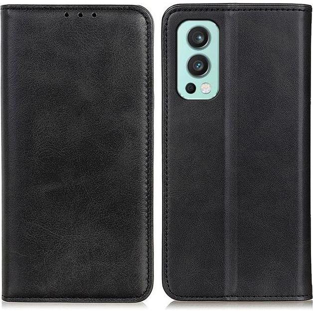 Thumbnail - MU Classic Classic V Leder Bookcover Series (OnePlus Nord 2 5G), Smartphone Hülle, Schwarz