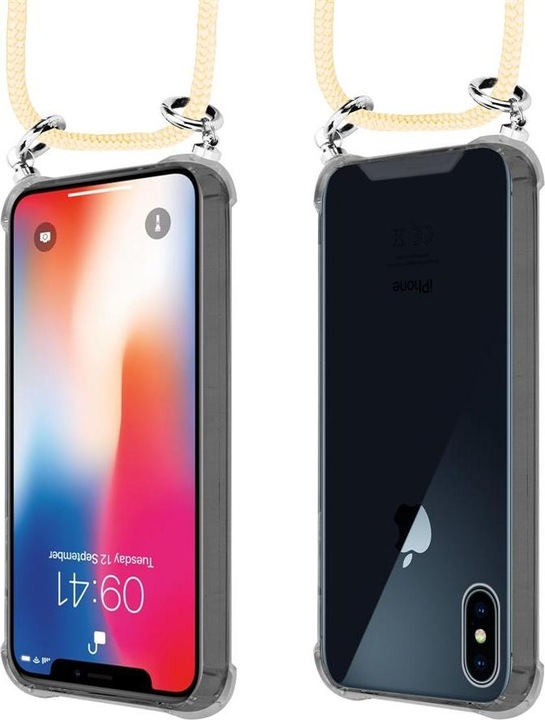 Produktbild Cadorabo TPU Handy Kette SILBER Cover