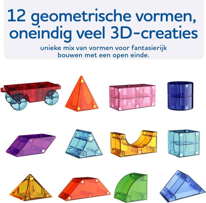 Productafbeelding Clics Cubixx Magnetisches Bauspielzeug - 85 Teile