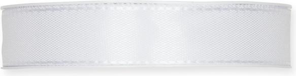 Actual product image Halbach woven taffeta ribbon, white