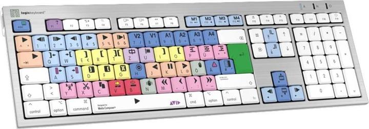 Produktbild Logickeyboard LKB-MCOM4-CWMU-DE. Tastatur Formfaktor: Standard. Tastatur-Stil: Gerade. Übertragungstechnik: Verkab (DE, Kabelgebunden)