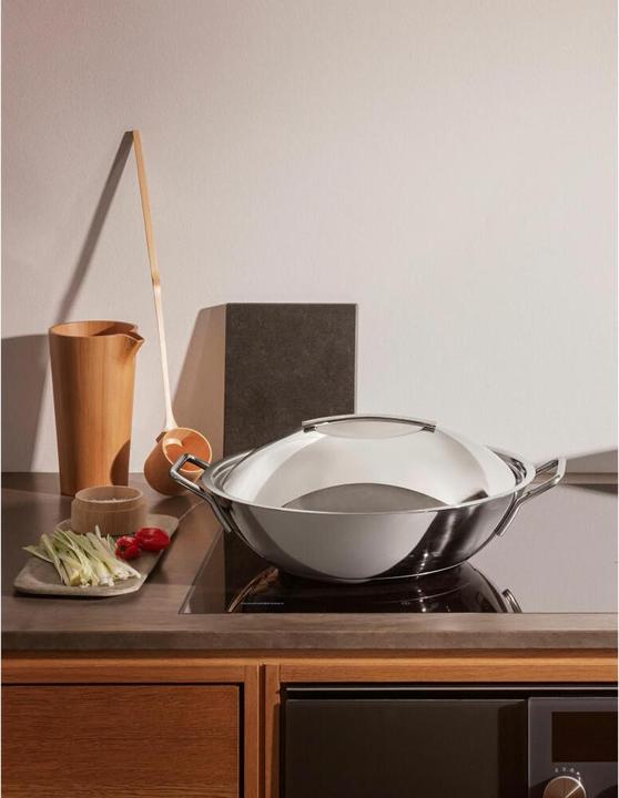 Actual product image Eva Solo Eva Trio - Dome lid - Brushed steel - 32 cm (32 cm, Metal)