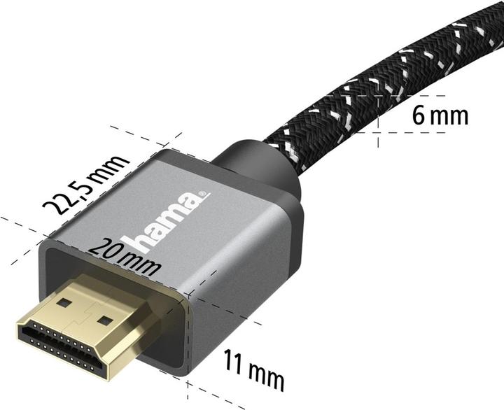 Image du produit Hama HDMI (Typ A) — HDMI (Typ A) (1 m, HDMI, 2.1b)