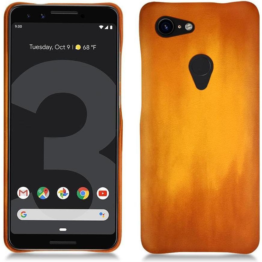 Noreve Lederschutzhülle (Google Pixel 3 XL), Smartphone Hülle, Orange