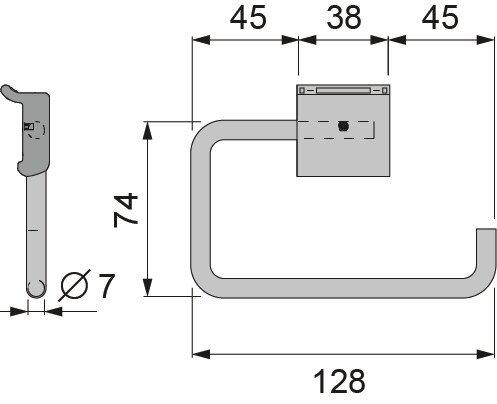 Produktbild OK-Line Rollenhalter Wall System