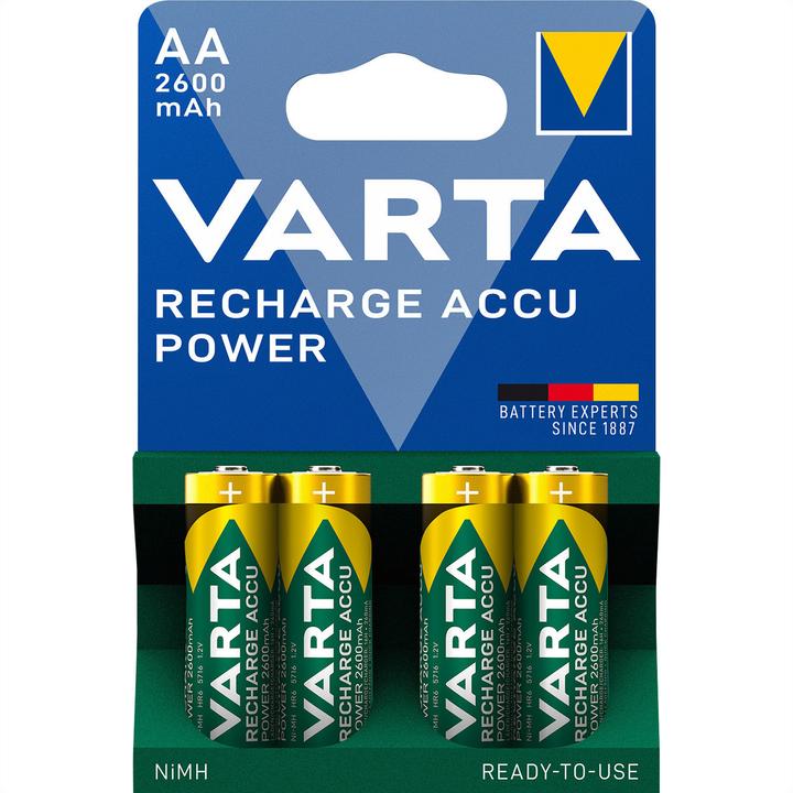 Actual product image Varta Recharge Accu Power (4 pcs., AA, 2600 mAh)