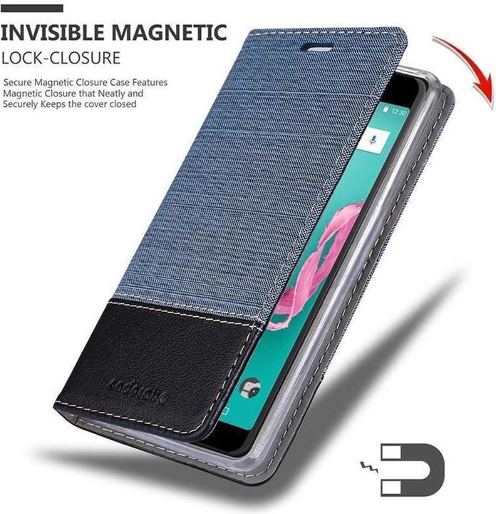 Produktbild Cadorabo Book Jeans Optik Cover (Wiko Lenny 5)