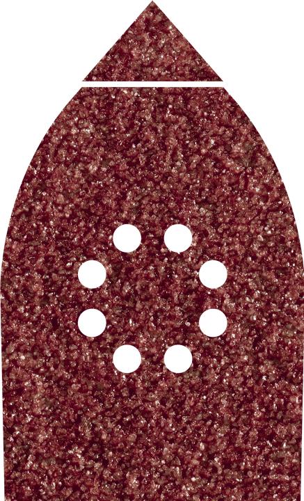Produktbild wolfcraft 6 Haft-Schleifbl. Korund K80 107x142mm (80)